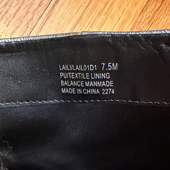 Steven By Steve Madden Laili Metallic Heeled Boots size 7.5 - Picture 6 of 6